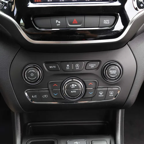 Vista 4 de CheroCar Pomos de radio CA - Cubierta de botón para Jeep Cherokee 2014-2020, para Jeep Grand Cherokee 2014-2020, para Dodge Durango 2014-2015