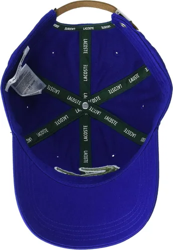 Vista 3 de Lacoste Unisex Adult Big Croc Twill Adjustable Leather Strap Hat