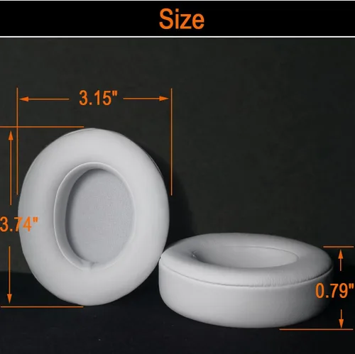 Vista 3 de Almohadillas de repuesto para auriculares inalámbricos Beats Studio 2 y Studio 3, almohadillas para los oídos con cuero proteico suave, espuma