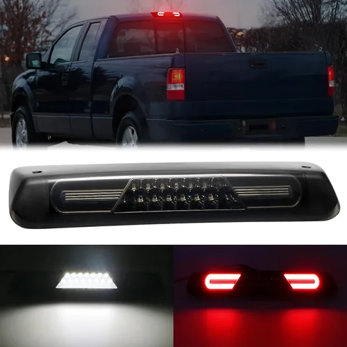Vista 12 de Tercera luz de freno para F150 2015-2024 Strobe Pre-agujero Solo para cámara OEM/w For 15-24 F150;17-24 F250-550 Super Duty;19-24 Ranger 3rd