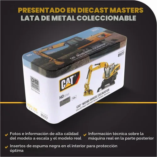 Vista 6 de Diecast Masters Excavadora de ruedas Caterpillar M318D HO Series Vehículo