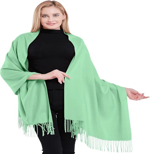 Vista 16 de CJ Apparel 100% Cashmere Shawls Shawl Scarf Wrap Stole Scarves Wraps Stoles Azul bebé