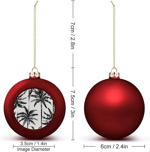 Vista 11 de Boobs Funny Shatterproof Matte Christmas Balls for Tree Wreath Home Decor 1PCS