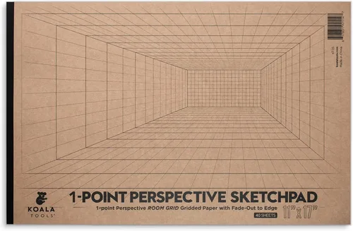 Vista 15 de Koala Tools Bloc grande de dibujo con perspectiva (1 y 2 puntos)