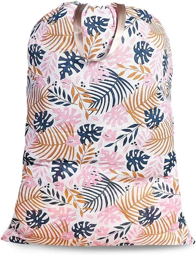 Vista 14 de Sanlykate Bolsa de lavandería extragrande con cierre de cordón y asa, 28 x 40 pulgadas, bolsa de ropa sucia de viaje resistente para lavandería