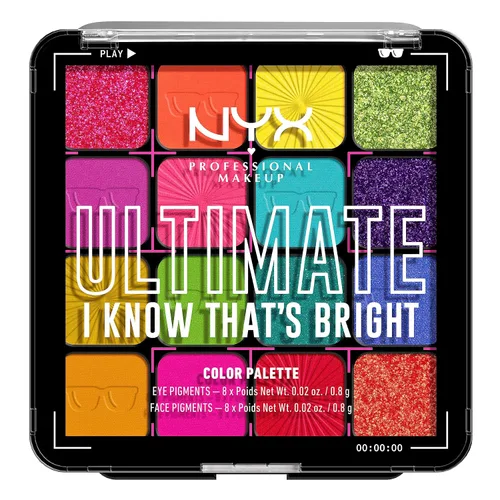 Vista 3 de NYX PROFESSIONAL MAKEUP Paleta de Sombras Ultimate, Paleta de Sombras de Ojos - Edición Festival