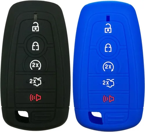 Vista 11 de 2 piezas Coolbestda Funda protectora completa para llavero remoto para Ford Bronco Mustang Fusion Raptor F250 F350 F450 F550 Edge Explorer