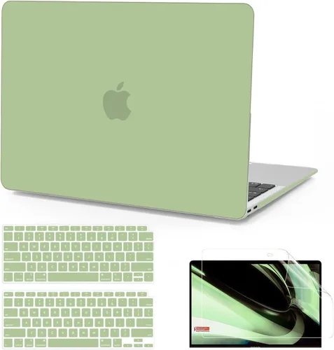 Vista 21 de B BELK Funda compatible con MacBook Air de 13 pulgadas 2022 2021 2020 2019 2018 A2337 M1 A2179 A1932 Touch ID, carcasa rígida de plástico mate