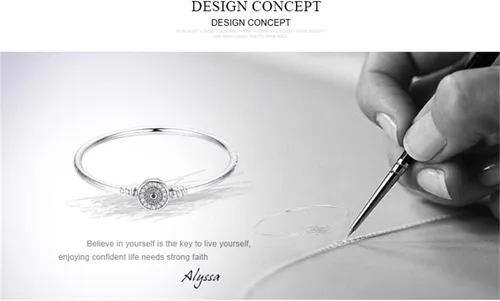 Vista 6 de BISAER Pulsera de plata de ley con cierre de dije para abalorios con piedras preciosas de zafiro, tapón de bloqueo de clip de ojo malvado