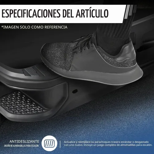Vista 4 de Auto Dynasty Parachoques Trasero Escalonado Compatible con Chevy Silverado GMC Sierra 1500 LTD Limited 2019-2023, Con Orificios para Sensores