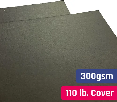 Vista 3 de 20 hojas, cartulina negra pesada - 8.5 x 11 pulgadas, 110 libras (300 g/m²)