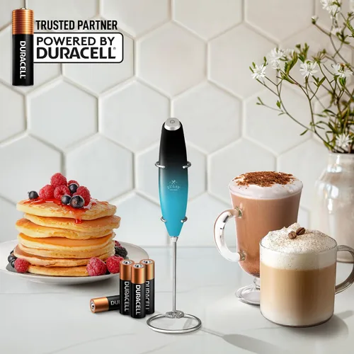 Vista 610 de Zulay Milk Boss Espumador de leche potente manual, hace espuma para latte, batidor para mezclar bebidas, café, miniespumador para capuchino, frappé