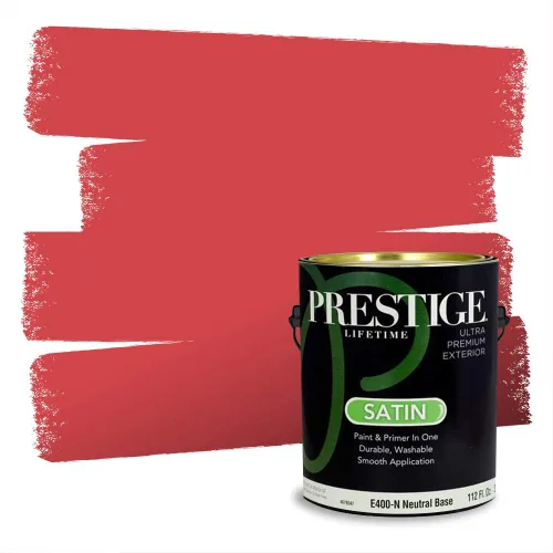 Vista 134 de Prestige Paints Pintura exterior e imprimación en uno, 1 galón, plano, coincidencia comparable de Valspar* Amber Rose*