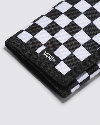 Vista 3 de Vans La billetera deslizada, negro, blanco (BlackWhite Checks), Billetera triple