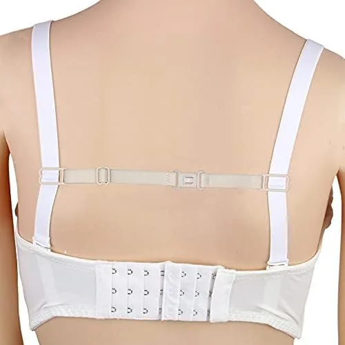 Vista 7 de Thsinde Bra Strap Clips, 12 Bra Clips and Bra Straps Holder Womens Black,White,Beige for Full Cup