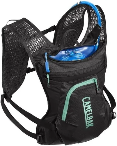Vista 2 de CamelBak Chaleco de bicicleta Chase para mujer, 50 onzas, chaleco de hidratación, bolsillos de fácil acceso