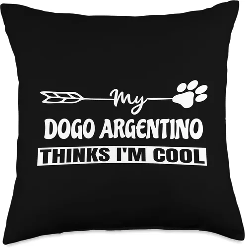 Vista 4 de Dogo Argentino Dog Lovers Apparel & Items Dogo Argentino Owners - Almohada (16 x 16 pulgadas), multicolor