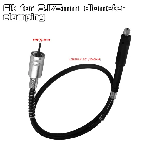 Vista 2 de WMYCONGCONG Extensión de eje de taladro flexible Adaptador de eje flexible universal Accesorio para amoladora rotativa Dremel Herramientas