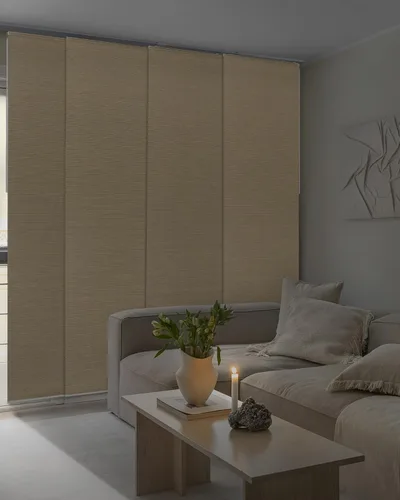 Vista 23 de GoDear Design Persianas verticales deslizantes ajustables con 99.99% de opacidad de 45.8"- 86" de ancho x 96" de alto, persianas de ventana