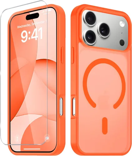 Vista 1022 de Funda para Google Pixel 10 Pro XL, cubierta magnética mate, color negro Fit for MagSafe, Screen Protector included, Shockproof Military Grade