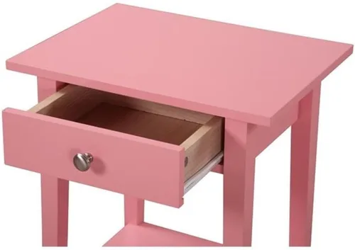 Vista 5 de Glory Furniture Dalton - Mesita de noche con 1 cajón, color rosa