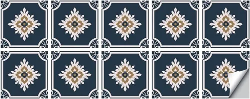 Vista 12 de 10 hojas de calcomanías para azulejos de 6 x 6 pulgadas, vinilo impermeable para cocina, baño, ducha, decoración de pared