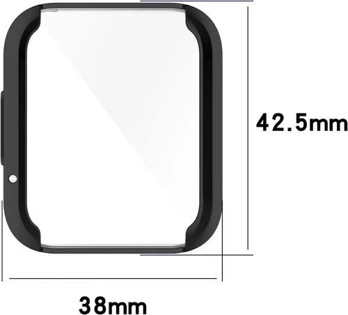 Vista 4 de [Paquete de 5] Funda Senter para Redmi Watch2 Lite, parachoques integral de TPU suave sin protección de pantalla integrada para reloj inteligente