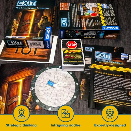 Vista 7 de Exit: The Mysterious Museum Exit: The Game - Un juego de Kosmos Experiencia de Escape Room en casa para 1 a 4 jugadores, mayores de 10 años