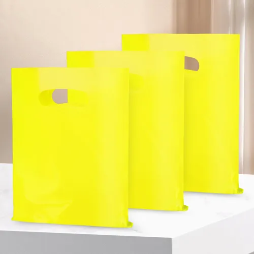 Vista 6 de 100 PCS Bolsas de Regalo Pequeñas Amarillas, Bolsas de Mercancía de 6"x8" para Pequeñas Empresas, Bolsas de Golosinas Bolsas de Favor de Fiesta