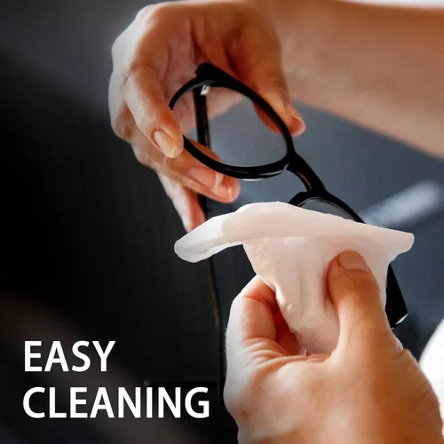 Vista 4 de ARCHXX Toallitas antiempañamiento para gafas, 120 unidades, toallitas de limpieza prehumedecidas, limpiador de lentes para gafas, gafas de sol