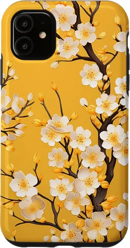 Vista 8 de Yellow Cherry Blossom Case for iPhone 17