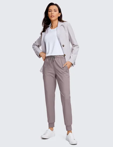Vista 3 de CRZ YOGA - Pantalones deportivos elásticos de 4 vías para mujer de 27 pulgadas, pantalones deportivos para correr, viajes, descanso, pantalones