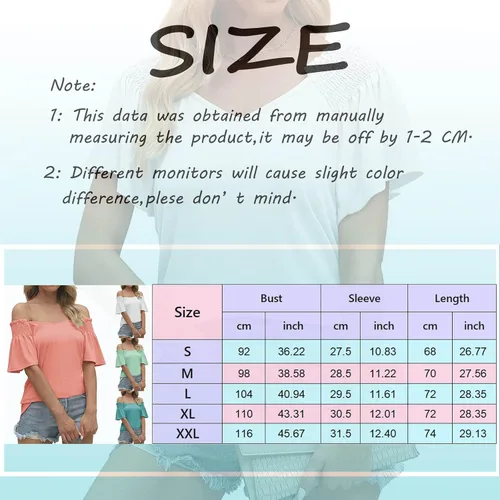 Vista 6 de Women's T Shirt Top V Neck Short Sleeve Casual Summer Top Blouse Women Outer Wear Slim Fit Tees & Blouses Daily Tunic Tops