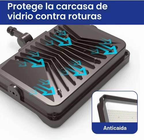 Vista 4 de HYPERLITE Luz de Inundación LED 100W 11000LM, 5000K Luces de Inundación al Aire Libre con Montura de Nudillo, Luces de Inundación Impermeables IP65