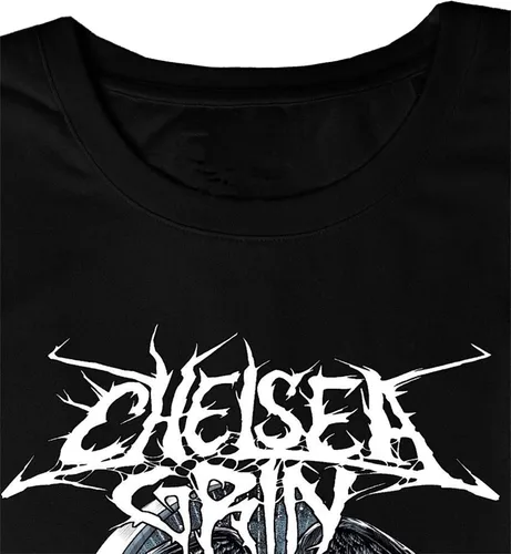 Vista 2 de UEESTAR Men's Chelsea Grin Shirt Deathcore Band Music Theme Classic t Shirts Black