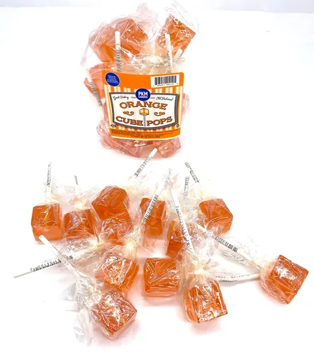 Vista 4 de PKM Candies - Paquete de 12 chupones cuadrados cuadrados de moda antigua: paquete de ventosas con sabor envuelto individualmente por Espeez - Party