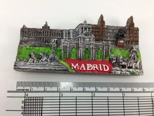 Vista 4 de WitnyStore Pequeños lugares de interés de Madrid España Europa del sur Atracciones turísticas Resina Imán de refrigerador Viajero Recuerdo Regalo