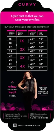 Vista 5 de Maidenform Las bases firmes con curvas para mujer usan tu propio sujetador torsette