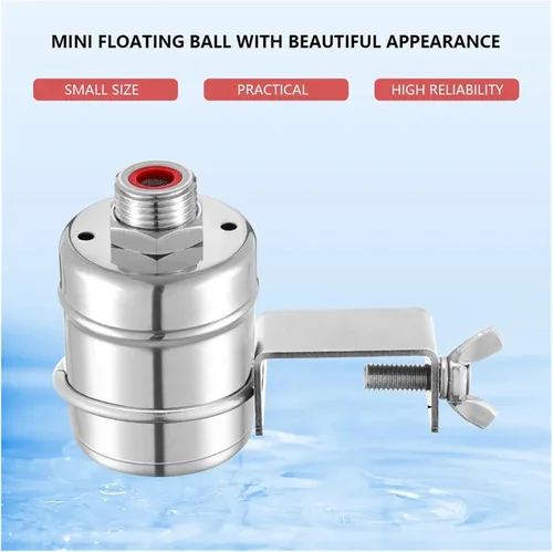 Vista 3 de Yaoqijie Válvula de flotador de acero inoxidable 304 totalmente automática de 1/2 pulgada, mini válvula de flotador de control de nivel de agua