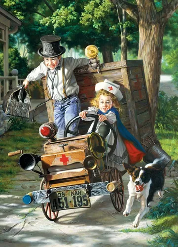 Vista 2 de EuroGraphics Help on the Way by Bob Byerley - Rompecabezas (1000 piezas), multicolor (6000-0439)