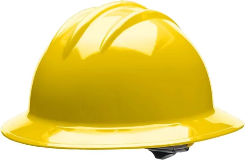 Vista 11 de Bullard Casco de seguridad de ala completa de 3 costillas con suspensión de trinquete de 4 puntos y almohadilla de algodón para cejas