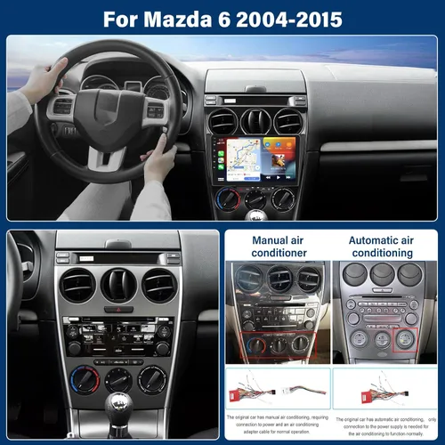 Vista 8 de Radio de coche 2G+64G para Mazda 6 2004-2014 9 pulgadas pantalla táctil
