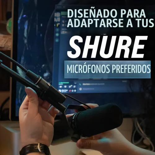 Vista 2 de Shure by Gator - Soporte de micrófono compacto de perfil bajo con pluma de una sola sección; (SH-DESKTOP2)