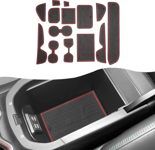 Vista 20 de SXCY Alfombrillas con ranura para puerta Toyota RAV4 2025 para Toyota RAV4 2019-2024 2025, accesorios para portavasos y portavasos 2024 2025 RAV4