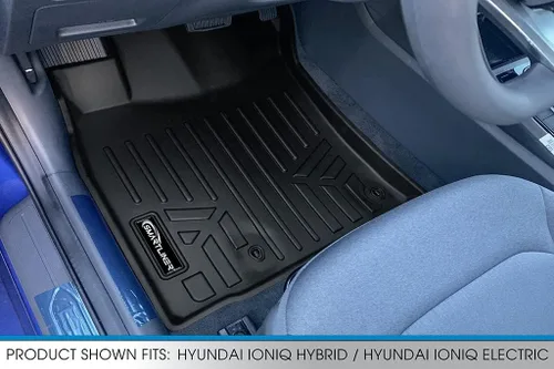 Vista 2 de SMARTLINER Juego de alfombrillas de primera fila de ajuste personalizado compatibles con Hyundai Ioniq 2017-2022