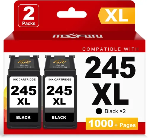 Vista 7 de MEGAIN Cartucho de tinta de repuesto 245XL 246XL para Canon 245 246 XL PG245 CL246 para Canon PIXMA MG2525 MG3022 MX490 TS202 TS3322 TR4520 TS302