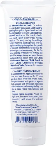 Vista 2 de Chris Christensen Colestral Chalk Helper - Crema acondicionadora para perros, barbas, mejillas y pecho, acicalar como un profesional, restaura