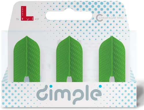 Vista 8 de L-style L6 Slim PRO Dimple Molded Dart Flights Negro Pro Dimple
