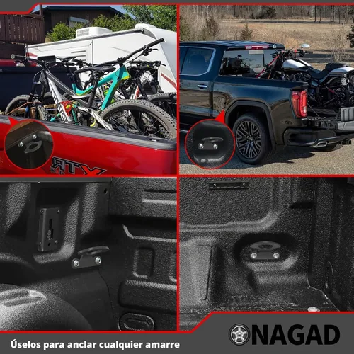 Vista 4 de Anclajes de amarre para ganchos de amarre Ford 2000-2017 Compatible con F-150 Styleside 2004-2017 Compatible con Explorer Sport Trac 2001-2010