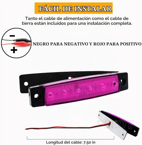 Vista 7 de PSEQT 10 unidades de luces LED de tira de roca para auto, luces de rueda de bajo brillo, kits de iluminación para guardabarros, impermeables